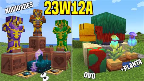 Minecraft Ovo De Sniffer Nova Planta Novo Sculk E Armaduras