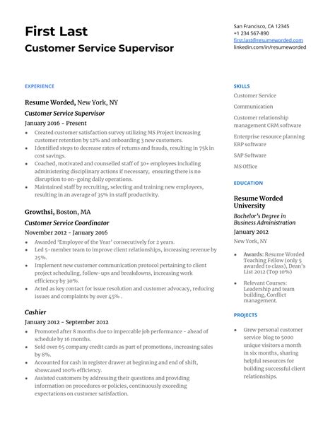 24 Customer Service Resume Examples For 2025 Resume Worded