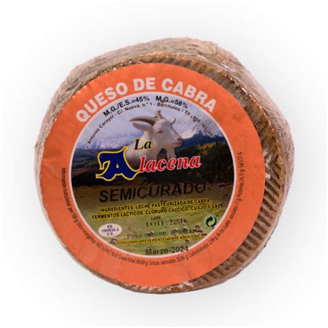 Queso De Cabra Semicurado Sabores Alpujarra