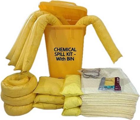 Chemicals Hazmat Spill Kits On Wheels For Industrial Container Size