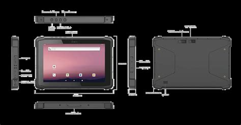 Em T X Tableta Robusta De Pulgadas Para Uso Industrial Emdoor