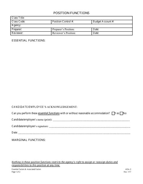 Printable Ada Form Printable Forms Free Online