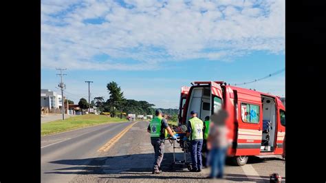 Motociclista fica ferido após acidente de trânsito em Mafra JMais