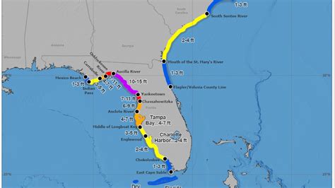 Tracking Hurricane Idalia See Storm Surge Risk By Area Miami Herald