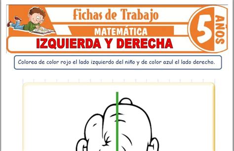 Izquierda y derecha para Niños de Cinco Años Fichas de Trabajo