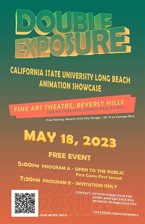 Double Exposure Csulb 2023 Animation Showcase California State