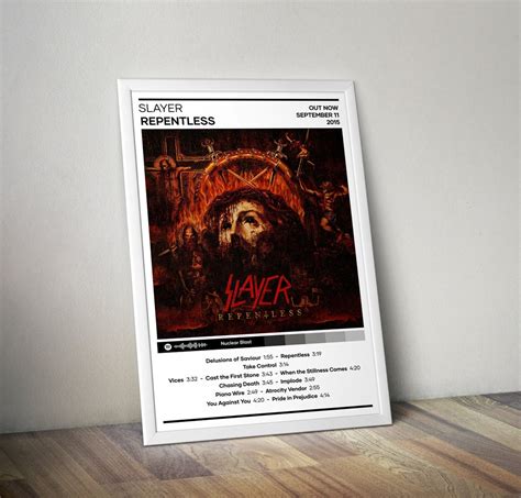 Slayer Poster Repentless Poster Color Metal Music Poster Album Cover