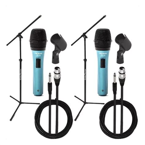 X Microfono Dinamico Karaoke Voces Swich Pie Cable Pipeta