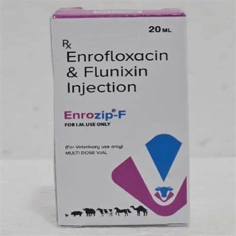 20ml Enrofloxacin And Flunixin Injection Packaging Type Bottle At