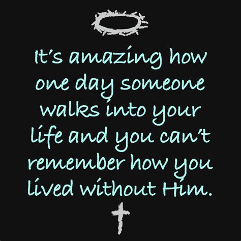 How did I live without You, life without God, no hope