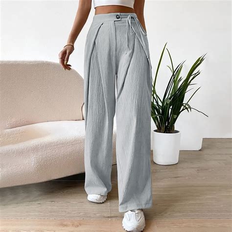 Selone High Waist Wide Leg Pants For Women Pull On Palazzo Pants Loose