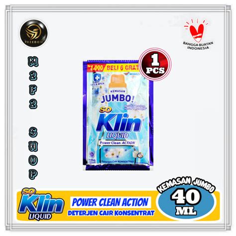 Jual So Klin Liquid Power Clean Action Kemasan Jumbo 48 Ml Harga