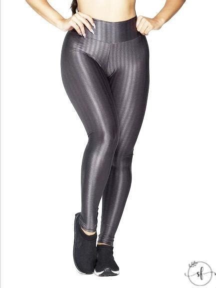 Calça Legging Wolfox Fitness 3d Poliamida Academia Cintura Alta Grossa