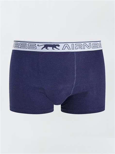 Lot De Boxers Airness Bleu Rouge Gris Kiabi