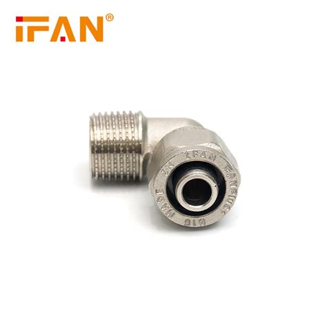 Pex Al Pex Aluminum Brass Male Coupling Copper Pipe Fitting China