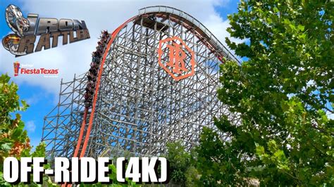 Iron Rattler Off Ride Video 4k Six Flags Fiesta Texas Non Copyright Youtube