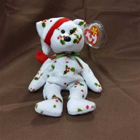 Ty Beanie Baby 1998 Holiday Teddy The Christmas Etsy Uk