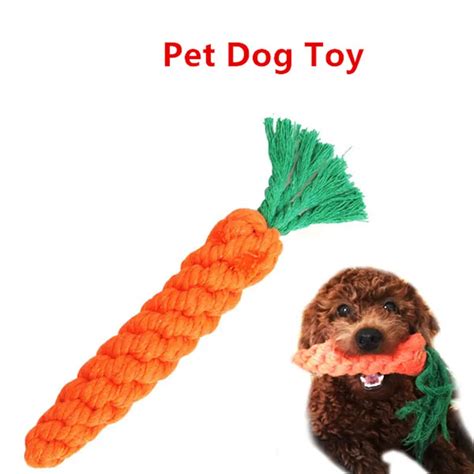 5pc/L Play Clean Teeth Dog Pet Knot Carrot Toy For Fun Knot Pet Puppy ...