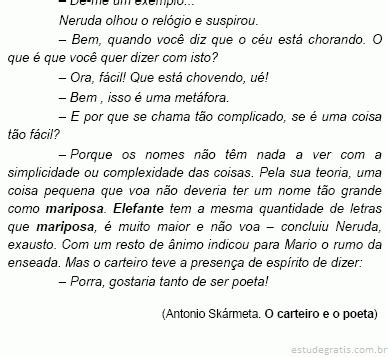 Considere o texto abaixo para responder às questões de nú