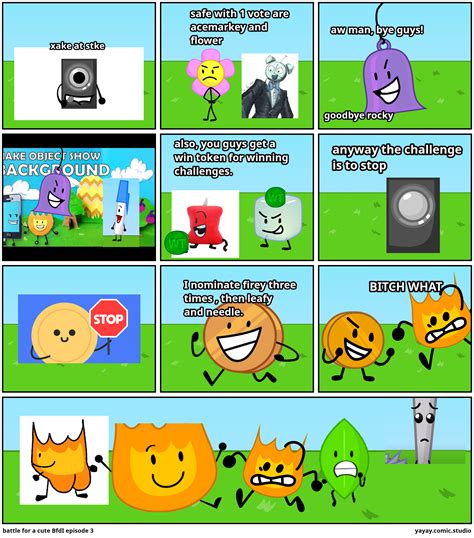 battle for a cute BfdI episode 3 - Comic Studio