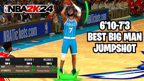 The Best Big Man Jumpshot For Centers 610 73 In Nba 2k24 Season 3