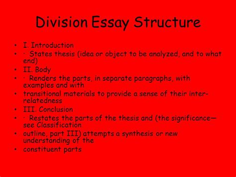 Example Of Classification And Division Essay Telegraph