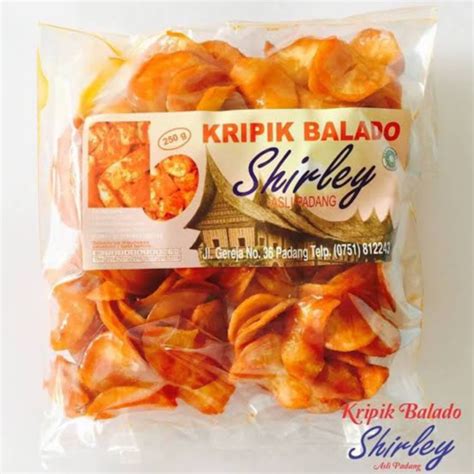 Keripik Balado Shirley Asli Padang 250gr Shopee Indonesia