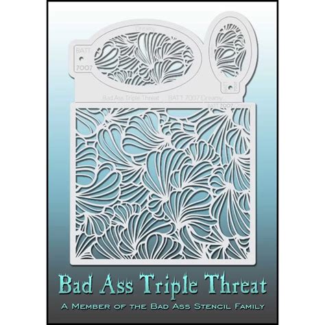 Bad Ass Triple Threat Stencil
