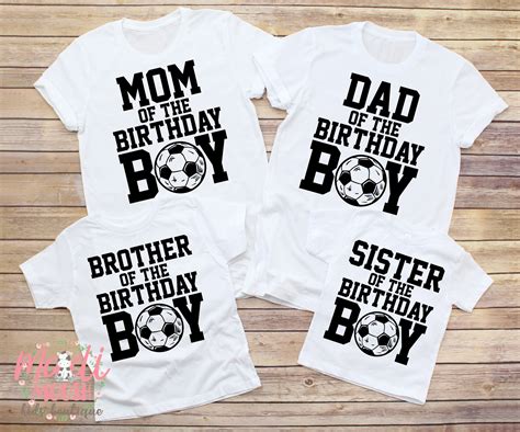 Soccer Birthday Family Shirts Birthday Soccer Shirts Family - Etsy