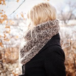 Knitting Pattern Easy Cowl Scarf Knitting Pattern Faux Fur Cowl Scarf