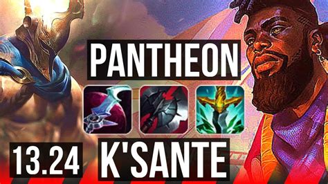 PANTHEON Vs K SANTE TOP Rank 5 Panth Godlike BR Grandmaster 13