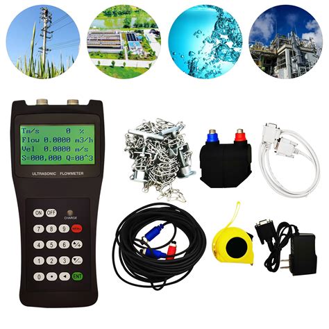 DN50 DN700 Ultrasonic Liquid Flow Meter TDS 100H W M2 Handheld Digital