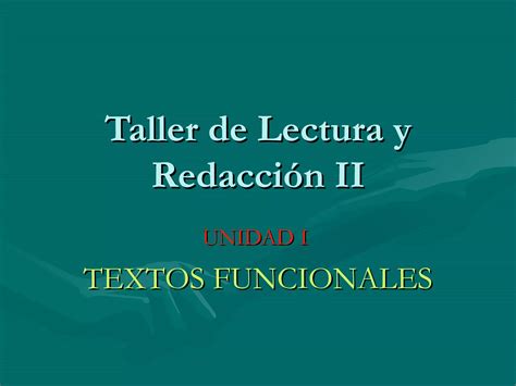 Textos Funcionales Ppt