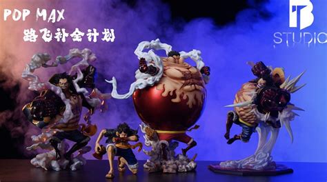 Po Bt Studios One Piece Pop Max Scale Monkey D Luffy Statues Gk