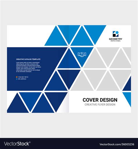 Design catalog cover booklet flyer creative Vector Image