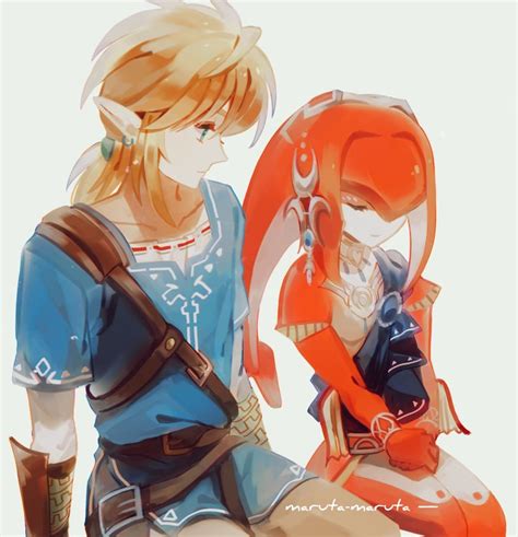 Link And Mipha The Legend Of Zelda And 1 More Drawn By Maruta Maruta