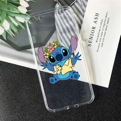 Cute Stitch Cartoon Lilo And Stitch Couple Phone Case For Iphone 7 4s 5