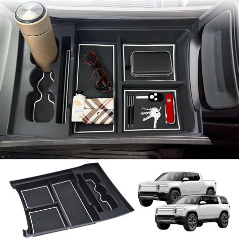 Amazon Lower Center Console Organizer For Rivian R1T Rivian R1S