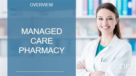 OVERVIEW Managed Care Pharmacy Pharmacy Benefit Manager PBM