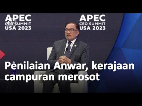 Peratus Tak Puas Hati Ekonomi Teruk Rating Anwar Merosot Youtube