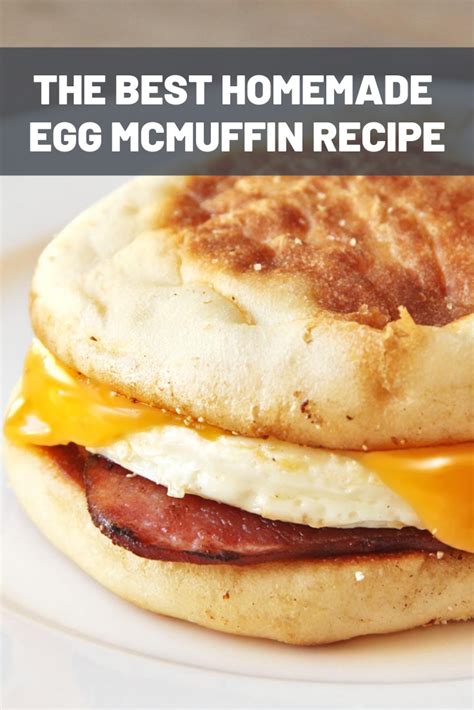 Homemade Egg Mcmuffin Recipe Recipe Egg Mcmuffin Recipe Breakfast