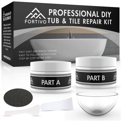 Buy Tub Repair Kit White For Acrylic Porcelain Enamel Fiberglass