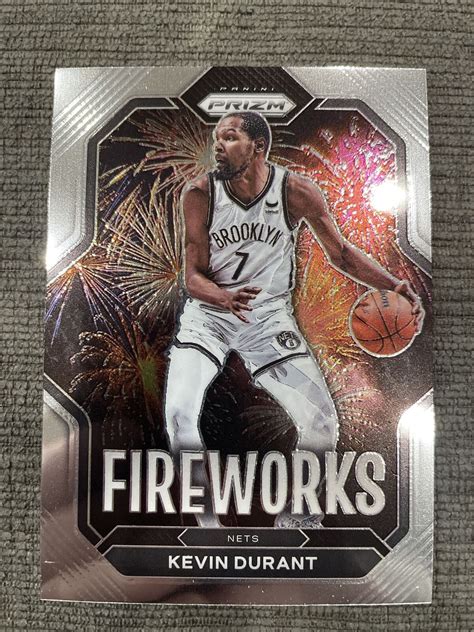 2022 23 Panini Prizm Basketball Kevin Durant Fireworks Brooklyn Nets EBay