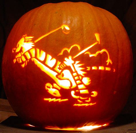 Calvin and Hobbes - Geezers - Pumpkin Glow