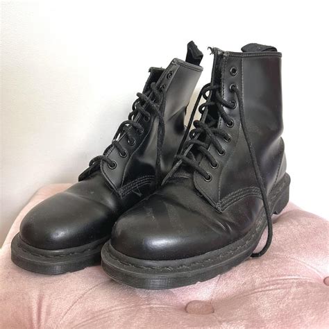 Basic black Doc Marten boots! Don’t wear these... - Depop