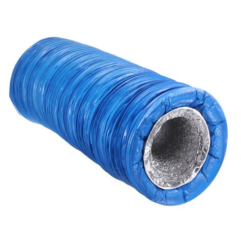 Uxcell Flexible Dryer Vent Hose Aluminum Vent Duct 3 28ft X 3 94inch Blue