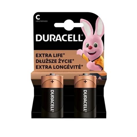 DURACELL BATTERY ALKALINE BASIC LR14 C M BLISTER 2 Wasserman Eu