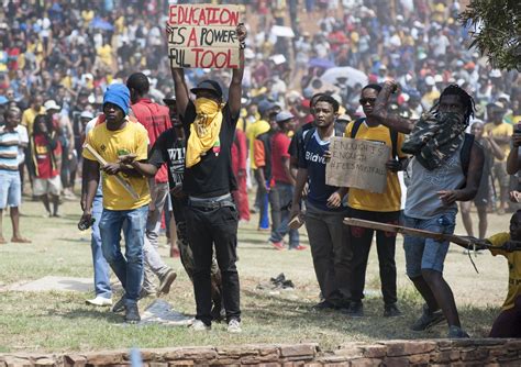 Student Protest In South Africa Over Tuition Turn Violent The Atlantic