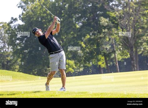 Captain Brooks Koepka Of Smash GC Plays An Approach Shot On The Sixth