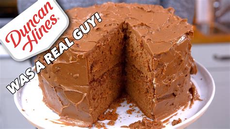 The Real Duncan Hines Chocolate Cake From Scratch Old Cookbook Show Youtube